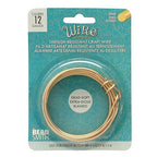 The Beadsmith Wire Elements Craft Wire – Tarnish Resistant, Soft Temper, Round, Gold Color – 2.0mm, 12 Gauge, 5 Foot Spool – Jewelry Making, Wire Wrapping, Floral, & Other DIY Crafts