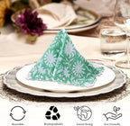 Ridhi Mint Green Cloth Napkins 100% Pure Cotton Farmhouse Wedding Dinner Napkins for Easter, Thanksgiving, Holiday Daily Wedding uses Napkins (4-20x20 Dinner Napkin)