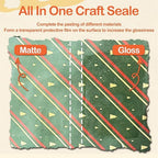 Crafts Sealer Matte Finish, 200ml All Purpose Craft Glue, Varnish, and Finish, All in One Craft Glue for Wood, Paper, Acrylic Paints, Ceramics, Fabrics, Clay (Matte)