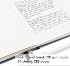 feela 24 Pack Journal Notebook for Work, Business Notebook Bulk Hardcover Lined Writing Journal with Pen Holder for Men Women Note Taking, with 24 Black Pens, 120 GSM, 5.1”x8.3”, A5, Gray