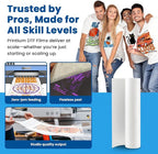 DTF Transfer Film Roll 23.6in x 328ft (Pack of 2) – Hot & Cold Peel – Double Matte Anti-Static Coating – Premium Heat Transfer Film for Vibrant Colors & Durable Prints – Works with All DTF Printers