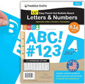 FreshCut Crafts 636 Pcs 1.5 in. Blue Bulletin Board Letters & Numbers, Capital Alphabet, Numbers, Punctuation, US Made Card Stock Punch Out Letters for Posters, Bulletin Boards, Classroom