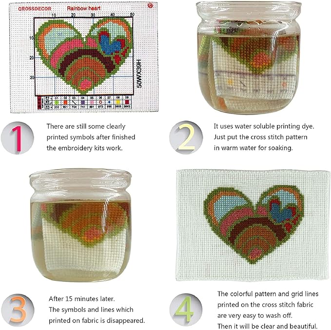Dimensean Stamped Cross Stitch Kits Full Range of Embroidery Patterns Starter Kits for Beginners Adult or Kids DIY Cross Stitches Needlepoint Kits 11CT-Flying Owl 15.7x19.7 inch