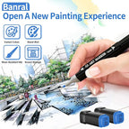 Banral 120 Colors Alcohol Markers, Premium Dual Tip Alcohol Based Art Markers Set for Adult Kids Coloring Drawing Sketching Permanent Brush Markers, Sketch Artists Markers Pens with Carry Case