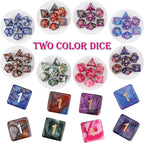 DND Dice Set, 25 X 7 Polyhedral Dice (175 Pieces) for Dungeons and Dragons DND RPG MTG Table Game D4 D6 D8 D10 D12 D20 25 Colors Dice with 1 Large Flannel Bag