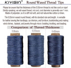 Round Polyester Waxed Thread 0.55mm, 12 Neutral Colors 76 Yards/Spool Wax Coated String Thin Cord for Leather Upholstery Sewing, Stitching, Bookbinding, Beading, Micro Knotting and Braiding