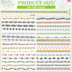 EORTA 30 Rolls Floral Washi Tapes Set, Slim 5mm Plants Masking Tape, Decorative Sticker for Detailed Scrapbooking, Arts, Wrapping, Journaling, Planners, DIY Crafts, 0.19inch Wide