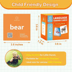 80 Nouns Flash Cards for Toddlers 2-3, Key Vocabulary Flashcards, Sturdy & Durable Realistic Picture Cards for Speech Therapy, Autism Flash Cards for ABA Therapy and Special Education