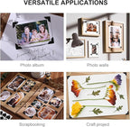 CHIALLCO Acid Free Photo Corners Self-Adhesive, 120 Pcs Premium Photo Corners for Scrapbooking, Black Photo Picture Mounting Corners for Photo Album, DIY Scrapbook Stickers, Memory Books, Diary