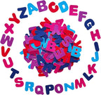 Letter Stickers, Felt Stickers for Kids, Felt Letters for Crafts, Craft Supplies for Scrapbooking 140pcs 1.58" Size