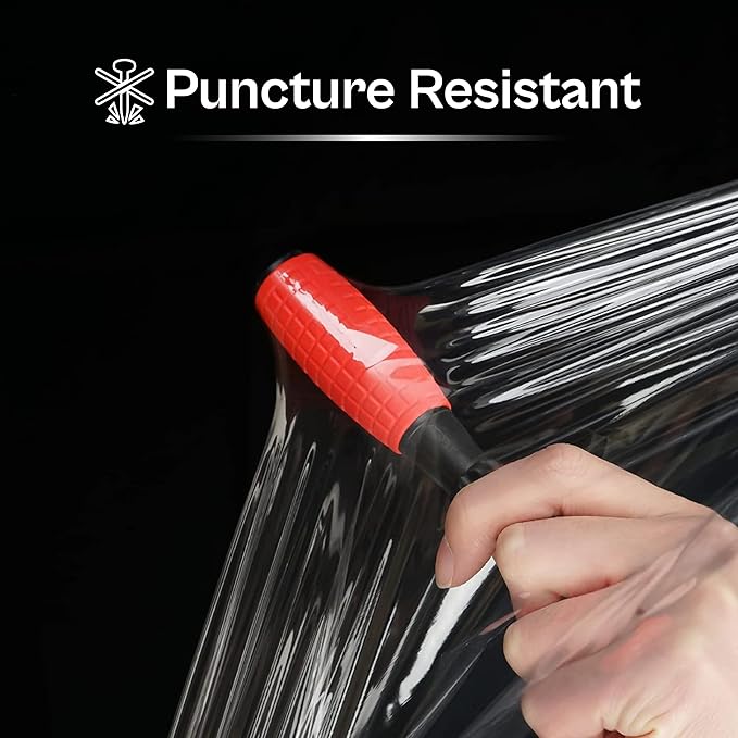 PSBM Stretch Wrap, 4 Pack, 18 Inch x 1500 Feet, 65 Gauge, Clear Plastic Cling, Cast Hand Stretch Film Rolls for Packaging Moving Packing Pallets