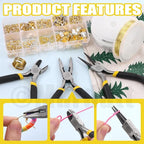 Mardatt 950Pcs Jewelry Making Supplies Kit - Includes Pliers, Wires, Jump Ring Opener, Tweezers, Awl & Accessories for Making & Repair