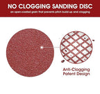 S SATC 5 Inch 8 Hole Hook and Loop Sanding Discs 60 Grit Random Orbit Sandpaper, 150 Pack