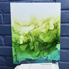 Pixiss Green Alcohol Ink Set - 5 Shades of Highly Saturated Alcohol Ink for Epoxy Resin Supplies, Yupo Paper, Tumblers, Coasters - Resin Colorant for Epoxy Resin and Resin Art Supplies