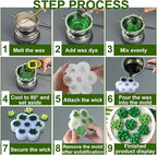 7 Pcs Succulent Fondant Molds 3D Silicone Cactus Succulents Leaves Moulds Succulent Plants Resin Molds Grow Plant Cupcake Cookie Baking Decorating Moulds for Summer Birthday Party DIY Candy, White