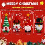 MAGIMUSE Needle Felting Kit, Needle Felting Starter Kit with Basic Felt Tools, Christmas Gnome Needle Felting Kit for Beginners, DIY Wool Needle Felting Supplies for Christmas Festival Crafts