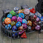 CiaraQ DND Dice Set - 26 x 7 (182pcs) Polyhedral Dice for Dungeons and Dragons D&D RPG MTG Role Playing Table Games, with a Large Flannel Bag