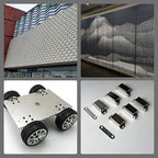 6061 T651 Aluminum Sheet Metal 6" x 12" x 1/16" (0.06") Rectangle Metal Plate Covered with Protective Film, 1.5mm Flat Aluminum Plate for Crafting and Industry