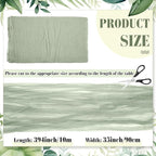 Boao Halloween Cheese cloth 35.43 x 393.7 Inch Sage Green Cheesecloth Roll for Crafts Large Cotton Muslin Gauze Fabric for Halloween Outdoor & Indoor Spooky Decoration