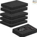5 Pcs 16 x 12 x 2 Inches Polyurethane Foam - Foam Inserts for Cases Packing Foam Black Craft Foam Sheets for Packing Padding 2 Inch Thick for Camera Toolbox Storage