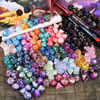 RPG Dice Sets 30 X 7-Die DND Polyhedral Dice (210pcs) with a Large Drawstring Bag for Dungeons and Dragons Tabletop Role Playing Games