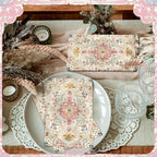 Yeaqee 100 Pcs Vintage Boho Napkins Paper Guest Towels 2 Ply Decoupage Napkins Disposable Decorative Hand Towel for Bathroom Kitchen Fall Wedding Party Dinner(Multicolor)