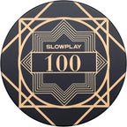 SLOWPLAY Nash Ceramic Poker Chips in Bulk, Casino Grade Ceramic 10-Gram Poker Chip for Texas Hold'em, 39mm Professional Chips Pack of 50 with Denomination of 100