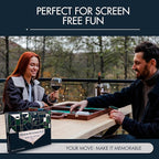 19 Inch Premium Backgammon Sets for Adults Leather Brown - Green. Premium 1.6 Inch Checkers & Dice Set, Travel Backgammon Set, Large, Backgammon Board Game, Backgammon Game Set