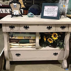 Chalky Chicks All-in-One Chalk Paint for Furniture or Cabinet - 32 Fl Oz - Matte Finish Wolf Gray (Gray/Beige) for Metal, Wood Furniture Paint - No Sanding All-in-One for Home Decor & Crafts, USA Made