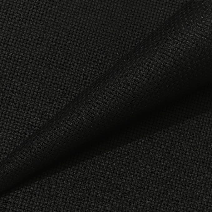 Aida Cloth 11 Count Cross Stitch Fabric,19×28inch (11CT,Black)