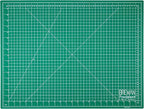 Breman Precision 18x24 Inch Self Healing Cutting Mat - 2-Sided 5-Ply PVC Green/Black Cutting Mats for Crafts, Sewing, Quilting and DIY Projects - Durable and Non-Slip Design with Precise Grid Lines