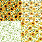 Sunflower Scrapbook Paper Pad 6×6 inch, 24 Sheets Single-Sided Craft Paper for DIY Crafting, Card Making, and Scrapbooking – Ideal for Summer Themed Projects