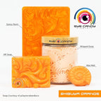 Eye Candy Pigments Premium Orange Mica Powder - Shibuya Orange (50gr) - for Epoxy, Resin, Soap, Paint, Woodworking, Acrylic Pouring, Bath Bombs, Fishing Lures - DIY Arts and Crafts Additive