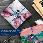 BLUEBIRD Signature Varnish for Acrylic Painting, Gloss, 3.4 Fl Oz (100ML), Non-Yellowing, Non-Toxic, Anti-Crazing, Gloss Varnish for Pro Artists, Hobby Painters & Kids