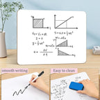 10 Pack Dry Erase Boards, Double-Sided Small White Board for Classroom Student, 9"x12" Portable Dry Erase Board Bulk, Mini Whiteboard for Teacher Classroom Supplies