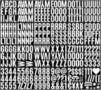 318PCS Vinyl Letter Stickers for Mailbox, 2 Inch Alphabet Numbers for House, Door, Scrapbook, Sign, Name, Classroom Decor Waterproof self Adhesive (White)