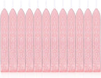 Yoption 12 Pcs Rose Gold Sealing Wax Sticks with Wicks for Wax Seal Stamp, Wedding Invitations, Gift Wrapping, Christmas