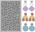 Arbuya Butterfly Polymer Clay Texture Mat - Butterflies Texture Sheet for Polymer Clay Jewelry Making, Earring Charms, DIY Craft Supplies