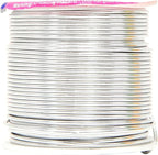 Mandala Crafts 16 Gauge Anodized Aluminum Craft Wire for Jewelry Making – 390 FT Colored Flexible Silver Copper True Blue Brown Red Kelly Green Wire - Bendable for Bonsai Armature Crafting Sculpting