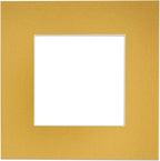 11x14 Mat for 8.5x11 Photo - Precut Metallic Gold Picture Matboard for Frames Measuring 11 x 14 Inches - Bevel Cut Matte to Display Art Measuring 8.5 x 11 Inches - Acid Free Pack of 100 MATS