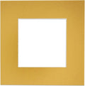 5x7 Mat for 8.5x11 Frame - Precut Mat Board Acid-Free Metallic Gold 5x7 Photo Matte For a 8.5x11 Picture Frame, Premium Matboard for Family Photos, Show Kits, Art, Picture Framing, Pack of 25 Mats