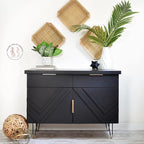 Dixie Belle Paint Company Chalk Finish Furniture Paint - Caviar (4oz) - Matte Black Chic Chalk Mineral DIY Furniture Paint