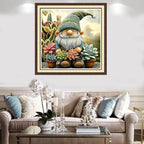 Findvoor Counted Cross Stitch Kits for Adults Full Range of Cross Stitching Embroidery Unprinted Pattern for Beginners, 11CT Needlepoint Kit Patterns Embroidery Kits-Succulent Plant Dwarf 18x18 inch