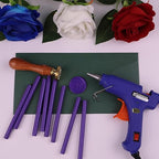 30 Pieces 7mm Sealing Wax Sticks for Glue Gun,PORXFLY Mini Wax Seal Sticks Great for Seals Stamp,Cards Envelopes,Wedding Invitations,Gift Wrapping,Wine Packages (Purple)