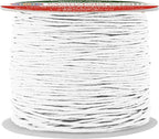 Mandala Crafts 1mm 109 Yards White Cotton Waxed Cord for Jewelry Making Bracelet Cord Waxed String - Beading String Thread Jewelry Cords for Necklaces String