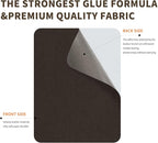 Azobur Sofa Fabric Repair Patch, 6 Piece Microfiber Patches, Self Adhesive Fabric Sofa Patch Repair Fabric, Luxurious Look, Quick Fix Sofa.(Dark Brown)