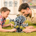 Mechanical Piranha Building Sets, Ocean Animal Collection Toy, Multi-Jointed Movement with Ice Blue Accents, Adults Home or Office Decor, STEM Building Gift for Teens Boys and Girls 12+（1085 PCS)