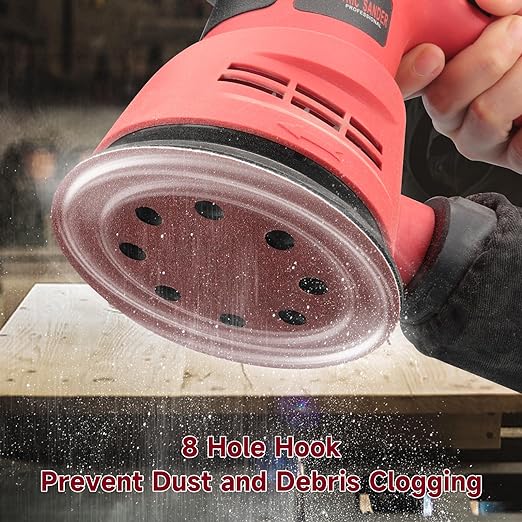 100 PCS 5 Inch Sanding Discs 120 Grit, Round Hook and Loop Sandpaper for Random Orbital Sander