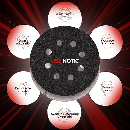 100PCS 5 inch Silicon Carbide Sanding Discs 1000 Grit, Wet Dry Orbital 5 Sander Hook and Loop Sandpaper Disc Ultra Fine Grit, Best for Metal,Automotive Precision Polishing