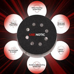 50PCS 5 inch Silicon Carbide Sanding Discs 7000 Grit, Wet Dry Orbital 5 Sander Hook and Loop Sandpaper Disc Ultra Fine Grit, Best for Metal,Automotive Precision Polishing